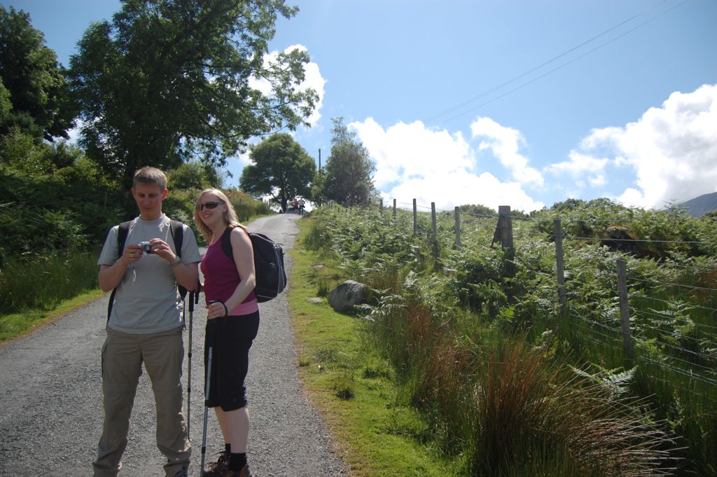 Rob and Sarah on Mt. Snowden, Wales