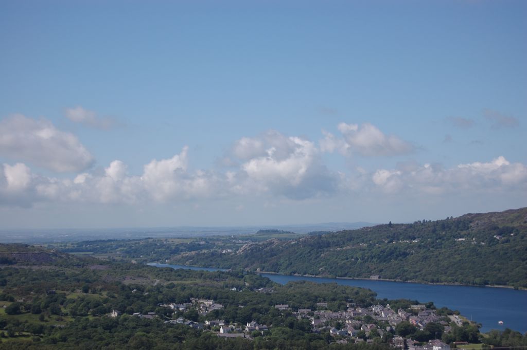 View towards Anglesea, Snowdon, Wales