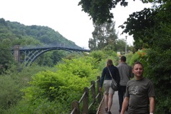 Daniel, Sarah, and Rob at Ironbridge