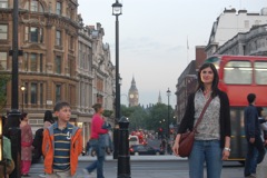 Suzanne and Henry, Trafalga Square, London